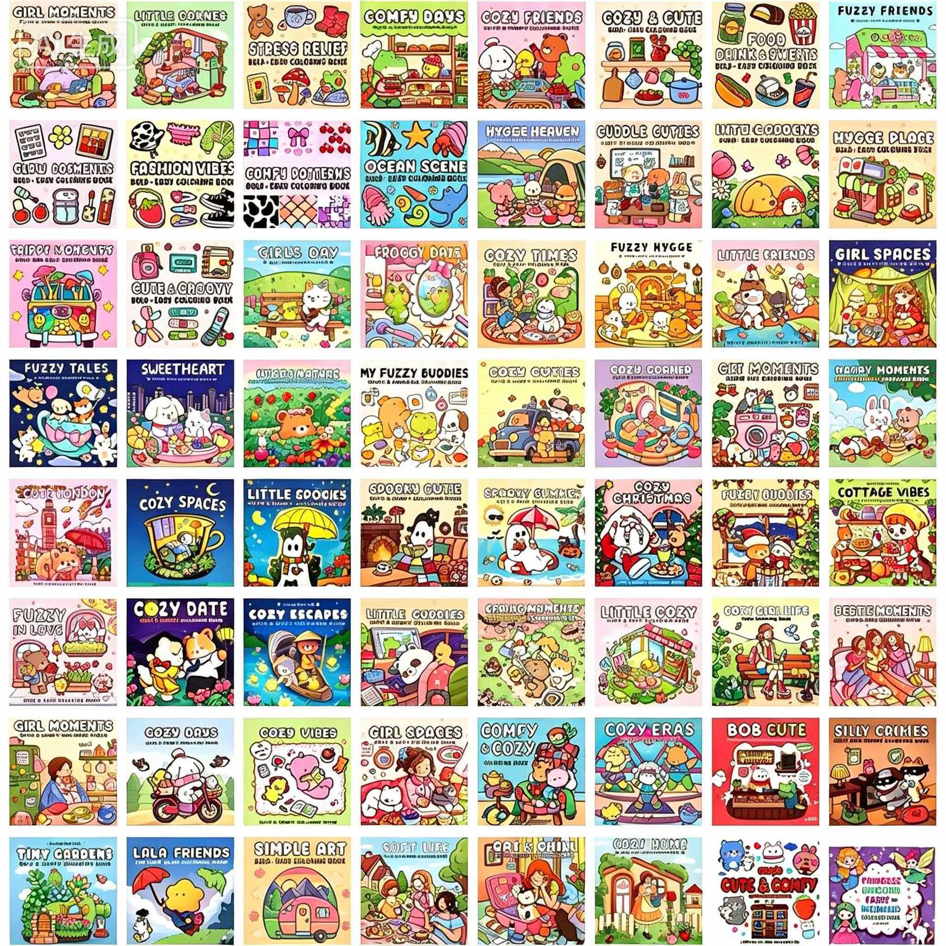 Libro de Colorear Anti-Estrés de 48 Páginas de Papel