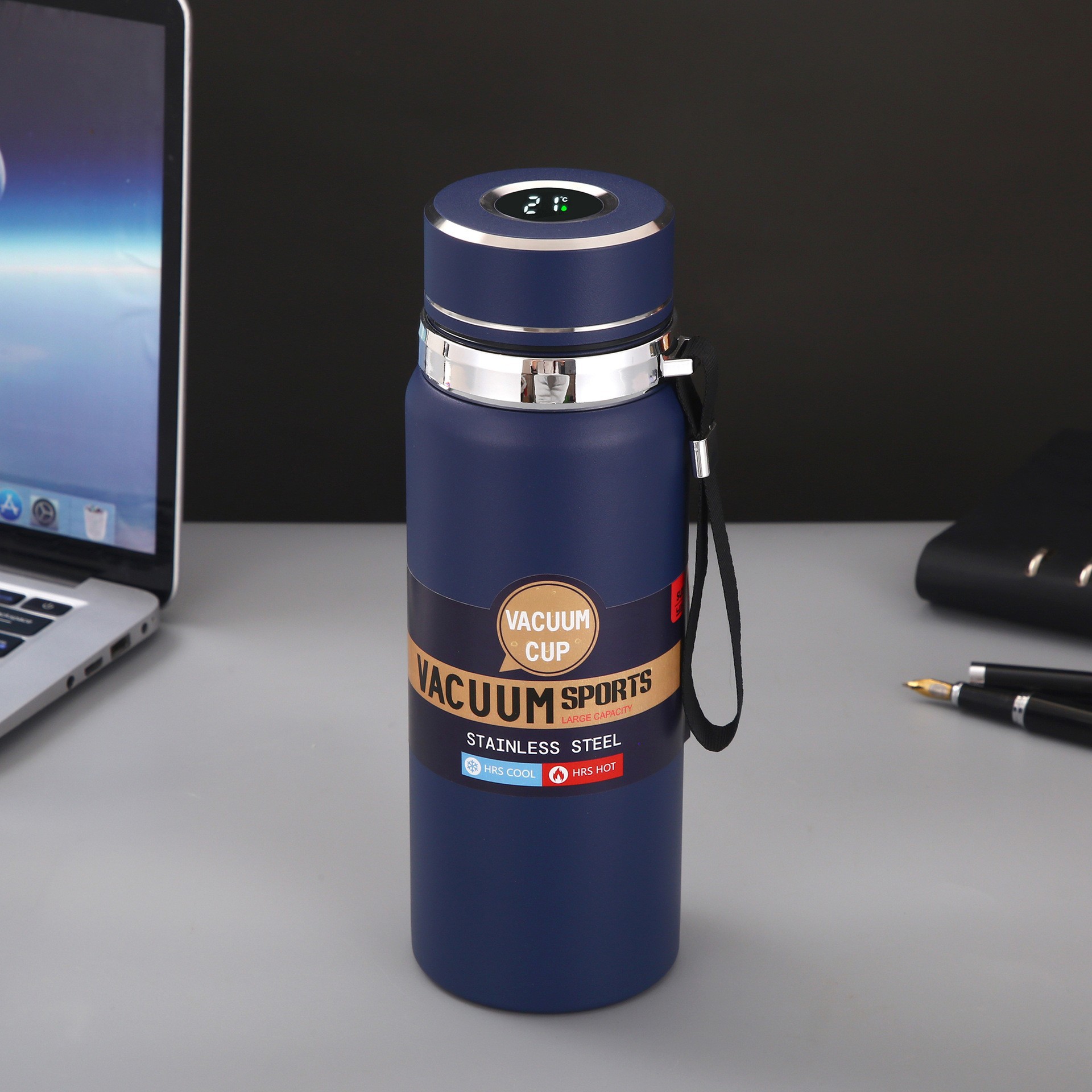 Nuevo 316 de acero inoxidable inteligente taza aislamiento térmico portátil moda té gran capacidad coche deportivo hervidor