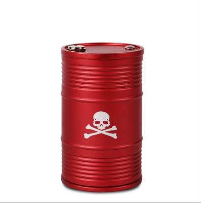 Supplies Car Metal Flip | Car ashtray - skull-head-red-ashtray