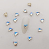 Cross -border Japanese crooked heart diamond diamond crystal crooked heart diamonds, youthful alien diamonds, super glittering stickers decoration