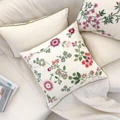 アメリカの田園の花の抱き枕カバーの刺繍模様の抱き枕