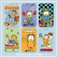 Gagyi Cat Cartoon Campus Bus Meal ID Card Holder Access Pass ID Protection Case Door Card Subway Card Pick-up Card Holder