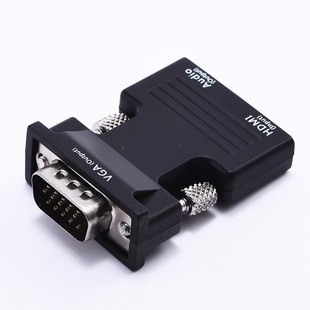 Cross-border Amazon HDMI female to VGA male converter with audio computer projector HDMI to VGA adapter
