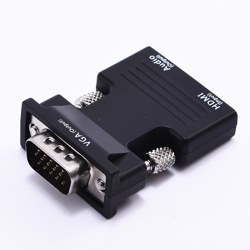 Cross-border Amazon HDMI female to VGA male converter with audio computer projector HDMI to VGA adapter Cross-border Amazon HDMI female to VGA male converter with audio computer projector HDMI to VGA adapter