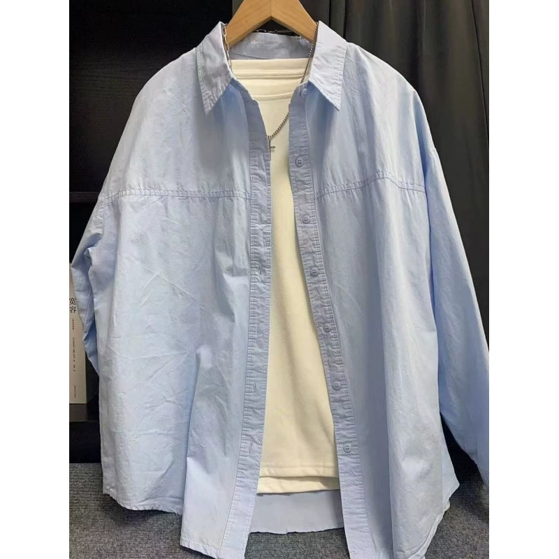 Легкие и роскошные хлопчатобумажные рубашки высокого класса женские осенние и зимние модели носить свободную повседневную дикую рубашку