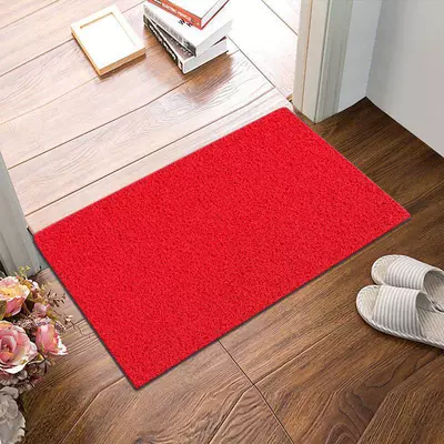Avtomobil döşəmə paspasları — hall entrance mat can be - extra-thick-pure-red-4060cm