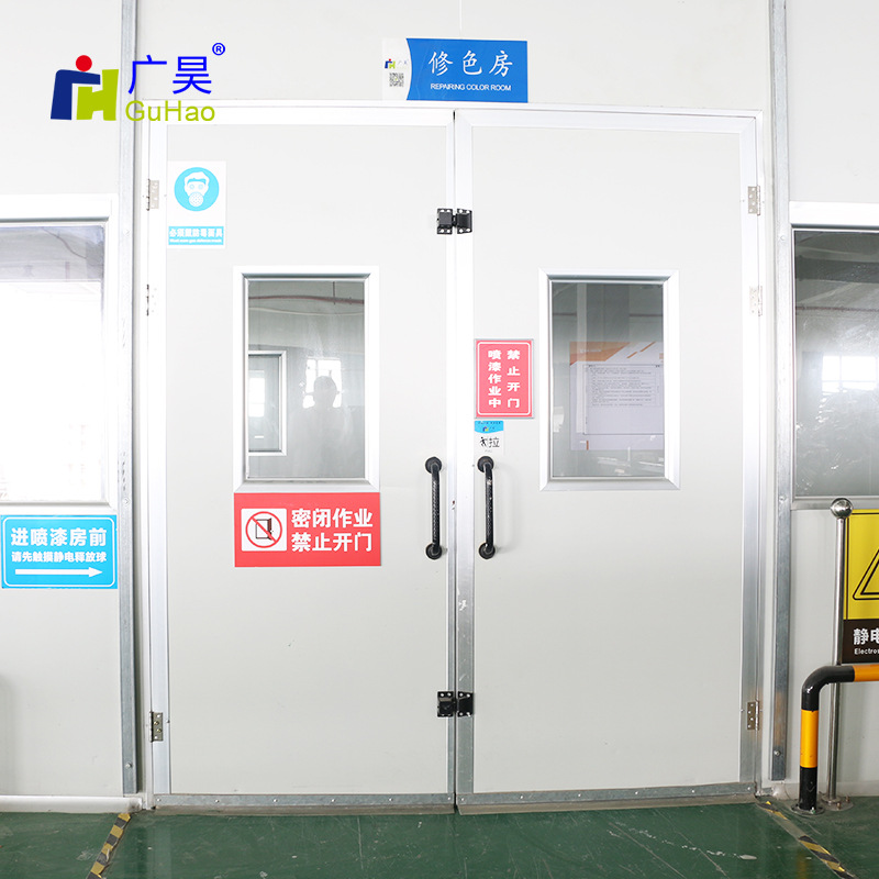 净化门 彩钢板洁净室气密双开门 自动平开门防护用门 对开门