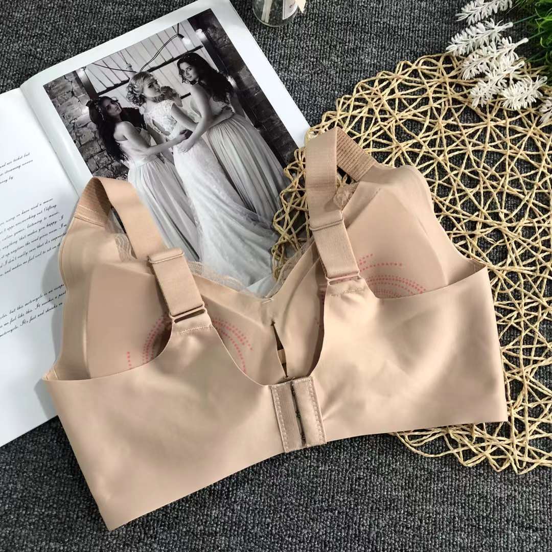 Alta calidad tres breasted ajustable push up mama colección cómodo sin hilos ropa interior delgada sujetador de las mujeres