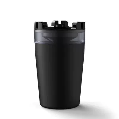 Luxury Car Ashtray with Water Tank and Lid, Anti-Ash Flying and Anti-Smoke Odor, Universal Model, Direct from Manufacturer (Car ashtray) - black-ashtray