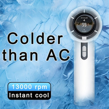 跨境/TEMU/TK高速暴力风扇usb充电数显便携小风炮手持小便携式