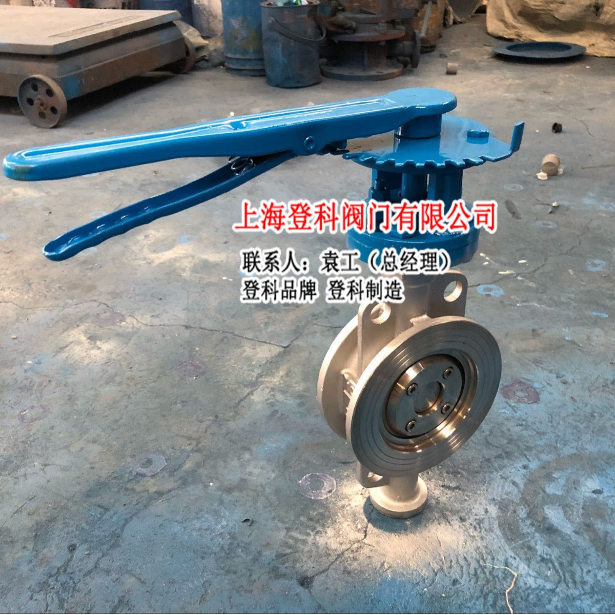 304不锈钢材质D71H-16P DN50 不锈钢鸭嘴手柄蝶阀对夹式 硬密封