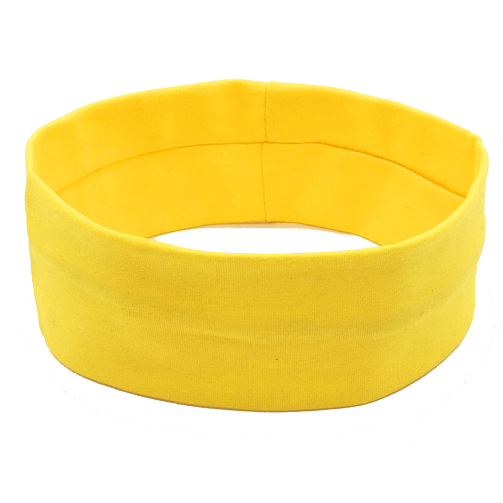 瑜伽弹力头带运动健身跑步吸汗束发带韩版素色头饰头巾发箍