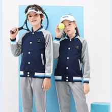 高中初中校服套装英伦风中学小学生秋季班服套装棒球服潮代发