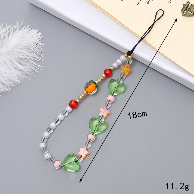 Nuevo color caramelo Oso de dibujos animados Cadena de teléfono móvil DIY caja del teléfono cordón cuadrado