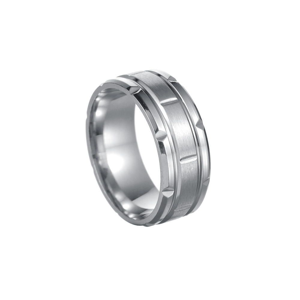 8g Weight Vacuum Plating Gold Plating Process Rings Classification 12, 13, 6 Ring Size 1 Piece Quantity Daily Occasion Titanium Steel Material Solid Color Pattern Couple, Men's Gender Plating Design Simple Style Style Couple Men's Simple Style Rings Solid Color Titanium Steel Vacuum Plating Men Band Rings 8