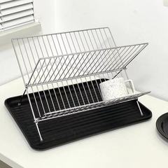 X型折りたたみ式水たまり棚二重キッチン水たまり棚テーブル式水たまり付きキッチン食器収納棚