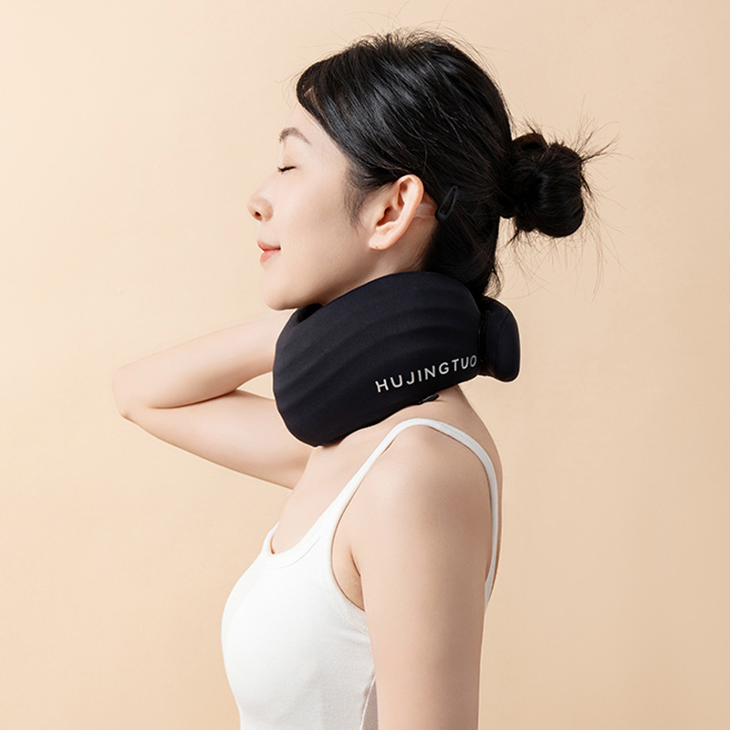 Procesamiento de almohadas en forma de U personalizadas, almohadas para el cuello de viaje, almohadas para el cuello de alta velocidad, almohadas para el cuello, almohadas para la columna cervical, almohadas portátiles de memoria de algodón en forma de U