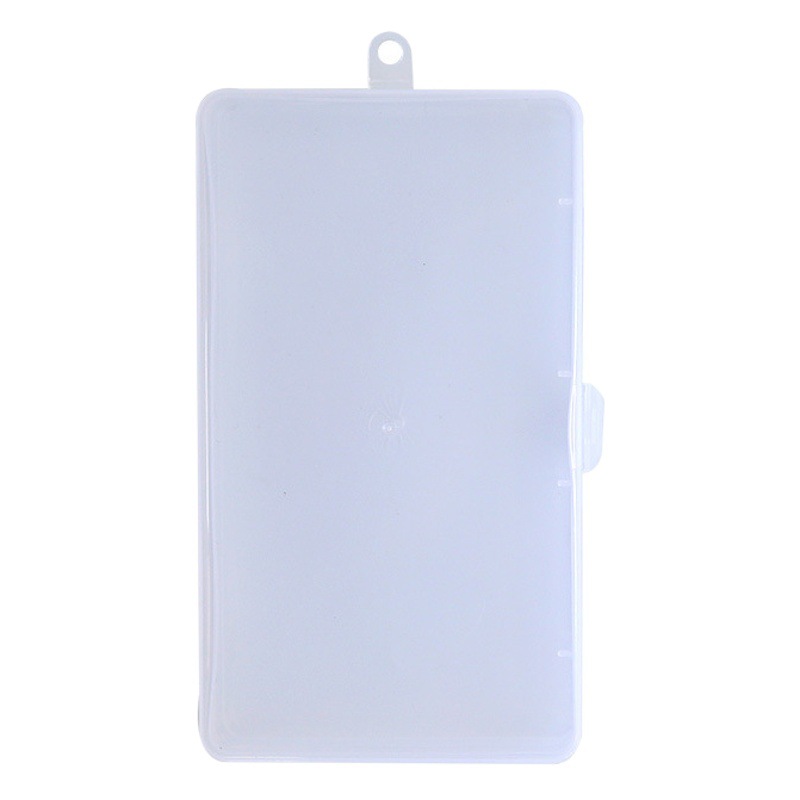 Diario transparente Pegatinas Nota de embalaje Mini caja pequeña caja de almacenamiento de plástico Etiqueta de clasificación caja de organización