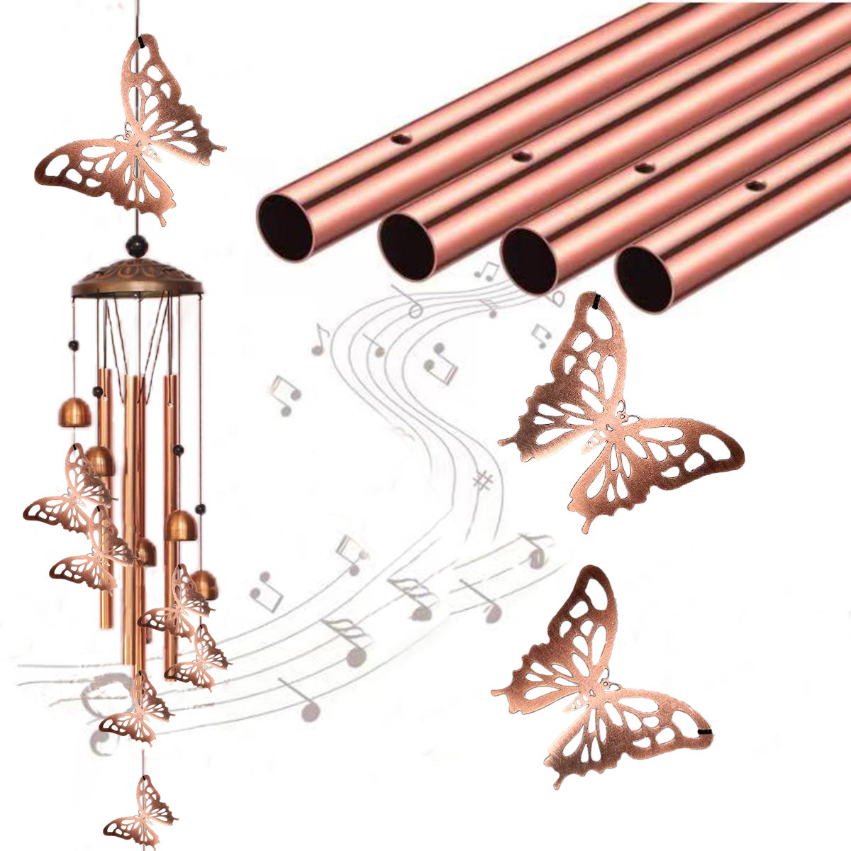 금속 평면 나비