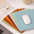 小号皮革鼠标垫防滑纯色简约笔记本电脑鼠标垫办公桌垫图案LOGO