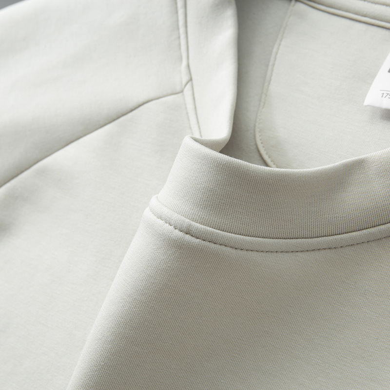 Hottem infrarrojo lejano camiseta de manga larga para hombre acolchado calentamiento otoño y invierno simple color sólido grueso camiseta de cuello redondo para hombre