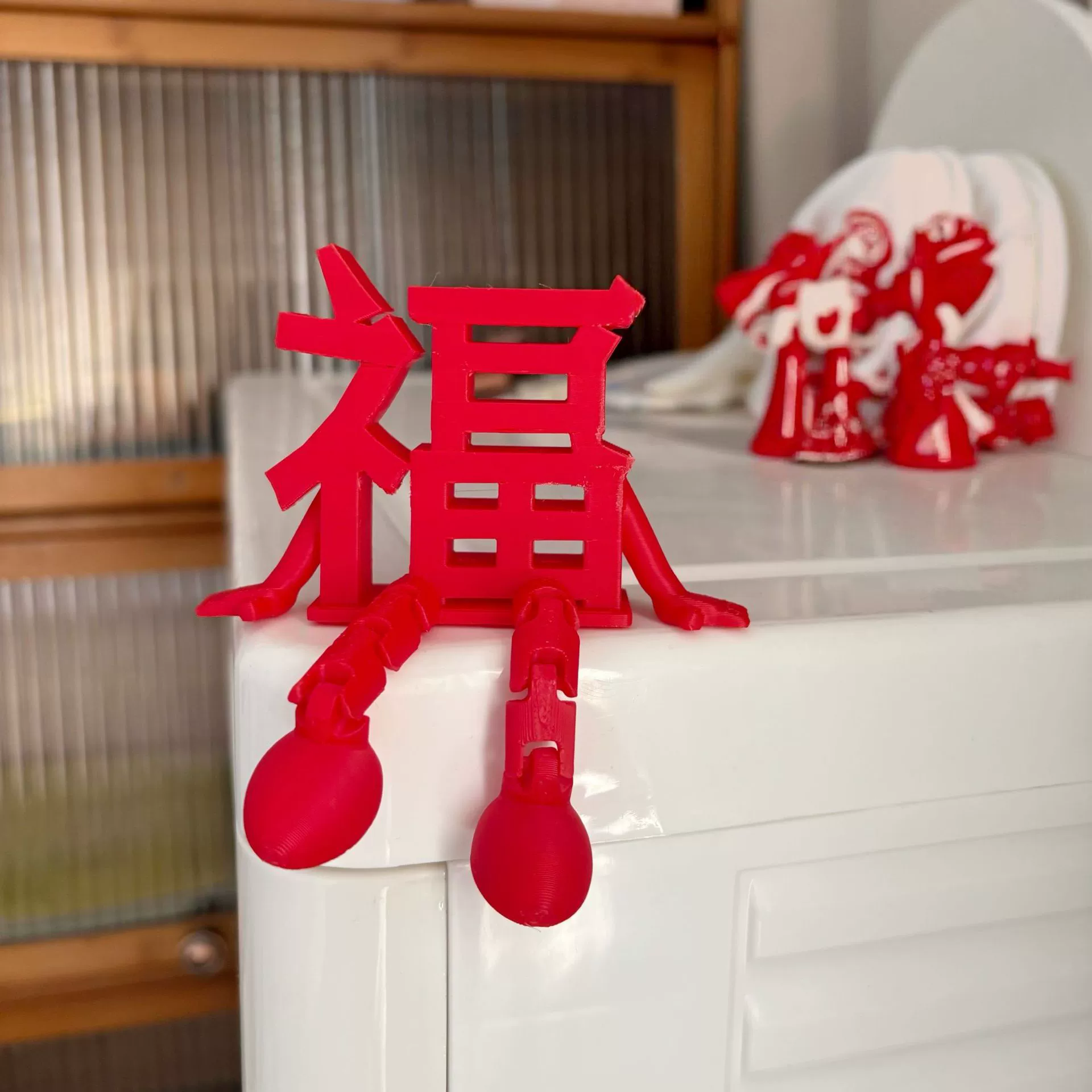 3D-орнаменты со словом «Fu», креативная настольная под decor, новогодняя атмосфера, праздничное новогоднее благочестивое значение, добрые пожелания и подарки