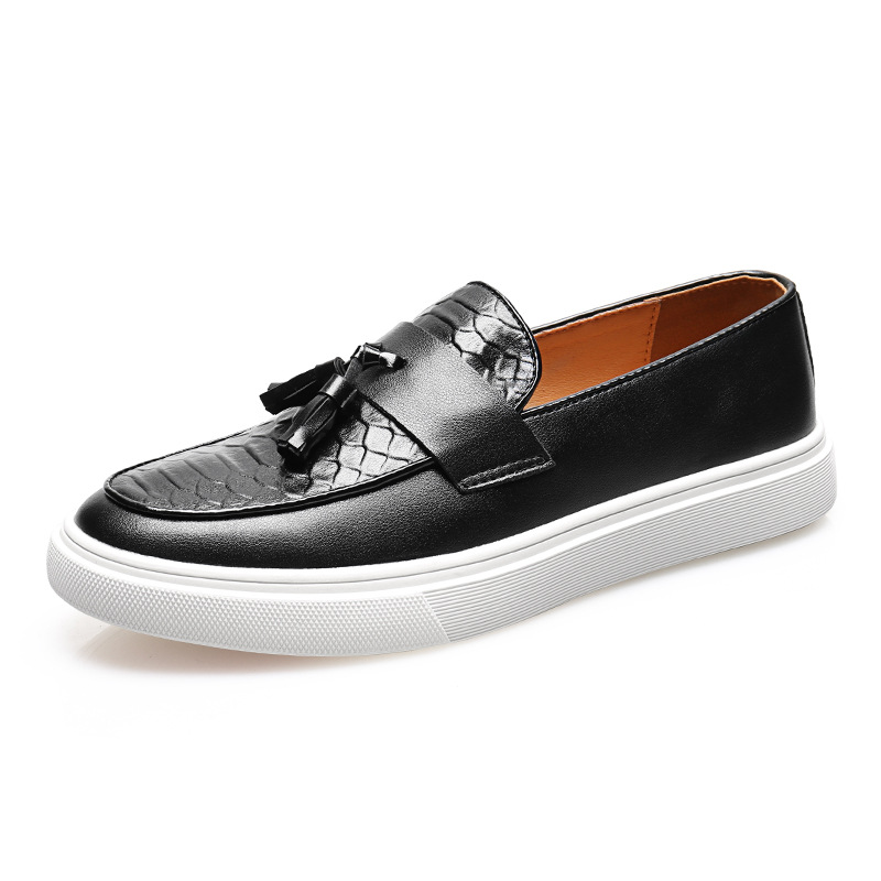 Leather sanded leather men's boots pointed high-tops trendy ankle boots_voghion.com