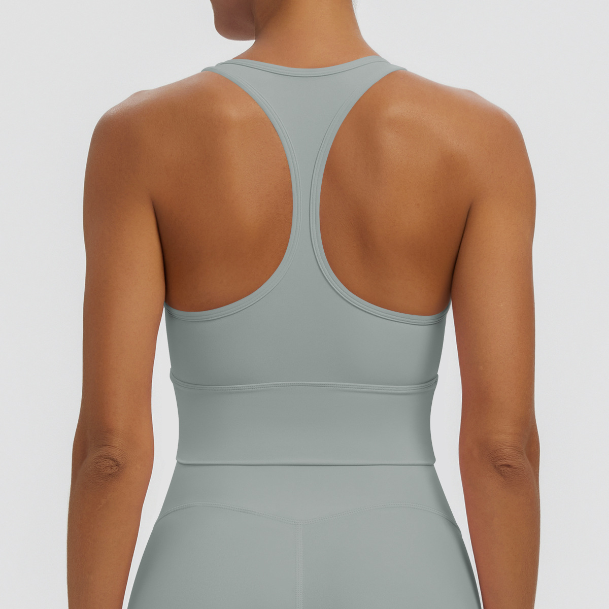 Nuevo transfronterizo sólido I-shaped hermosa espalda apretada ropa interior deportiva transpirable correr fitness yoga chaleco chaleco mujer image 16