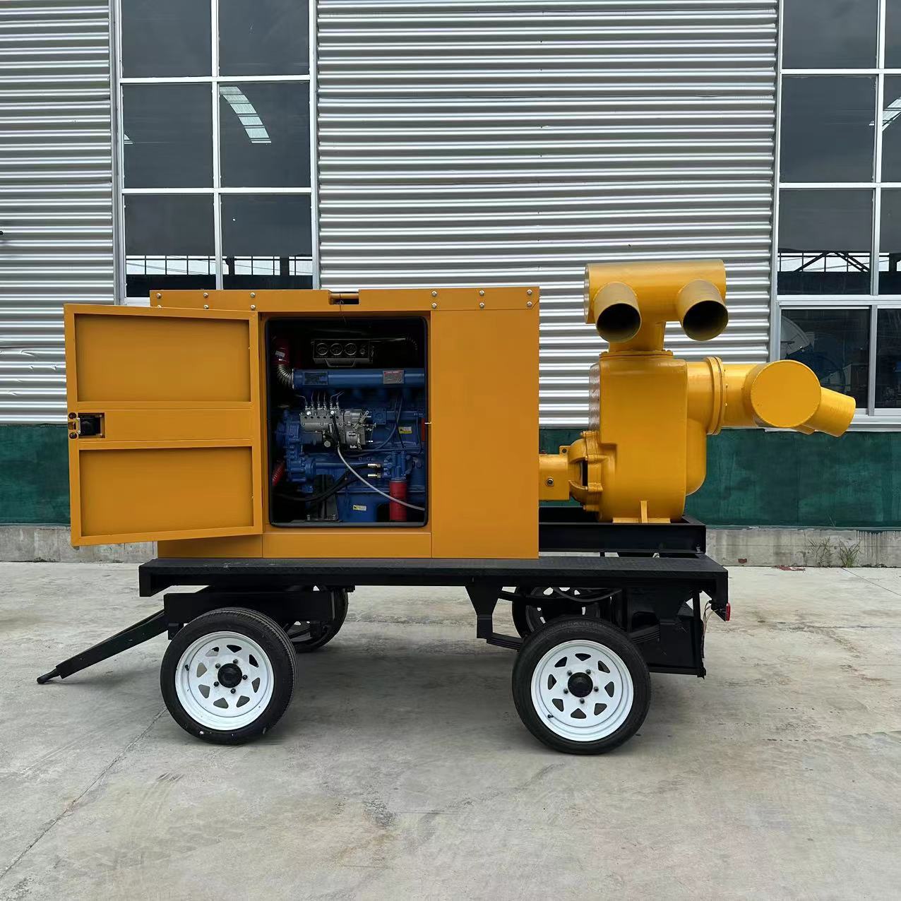 防汛泵车移动大流量排涝抗旱柴油 防汛泵车大流量无阻塞