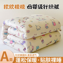 A类针织棉抗菌大豆被子冬季加厚保暖学生宿舍春秋棉被褥空调被芯