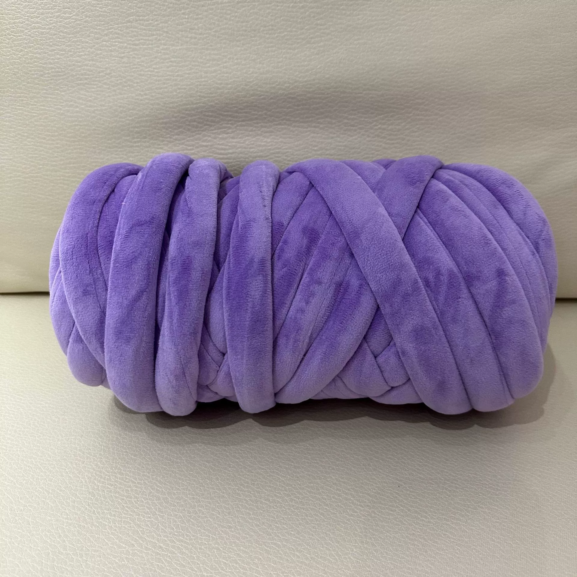 Кускай DIY пряжа для пледа, бархатное литьё хлопок, 1 кг (≈60 м), толщина 2,5 см