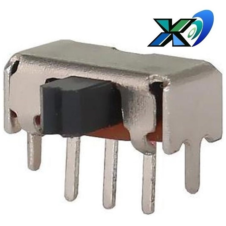 小型2档拨动开关侧拨  卧式二档拨动开关  侧拨2档滑动开关3脚