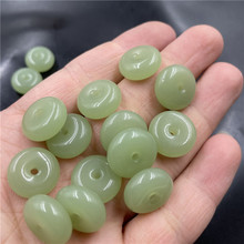 万玉批发草绿色外蒙料仿玉石小号平安扣吊坠 16毫米平安扣挂坠