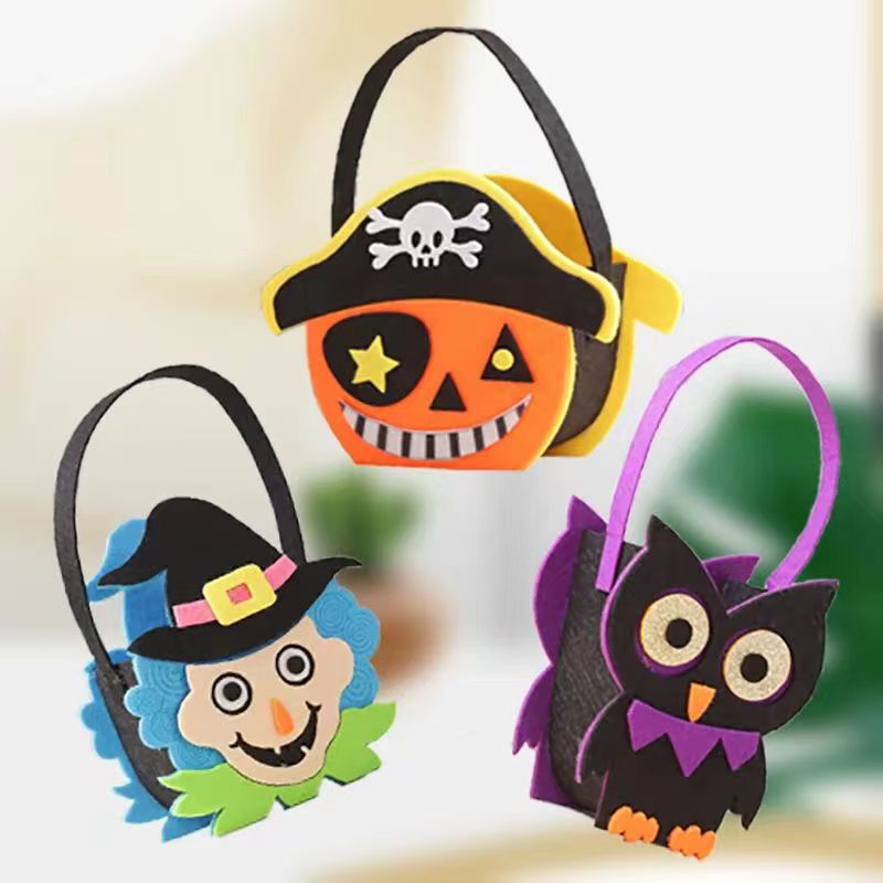メーカー現物ハロウィーン子供がフェルトキャンディー袋カボチャ呪術師の祝日パーティーフェルトバッグを責める|undefined