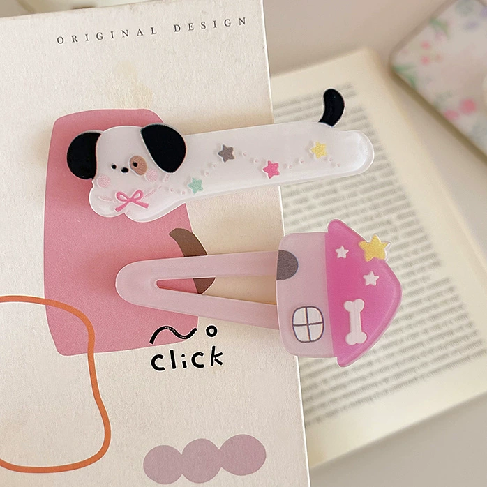 Cartoon hairgrip, cute hairpins, summer bangs, hair accessory