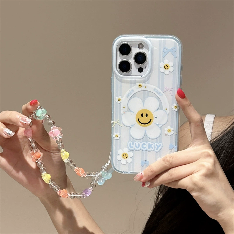 Apple, синий совместимый iPhone 16 солнечный с бантом, чехол, iphone, 16promax