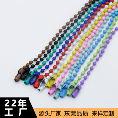 diy 手作りジュエリーアクセサリー卸売カラービーズチェーンペンダントペイントウェーブビーズチェーンバックルペンダントタグフックチェーン