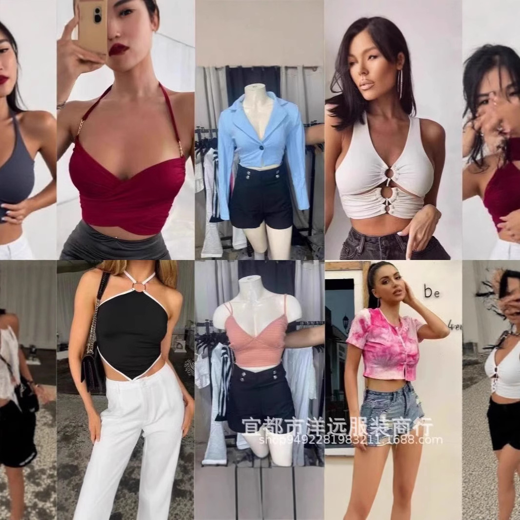Tops sexy de moda para mujer SHEIN Varios Tops de chicas calientes europeas y americanas Xiyin Factory Venta caliente de comercio exterior transfronterizo image 4