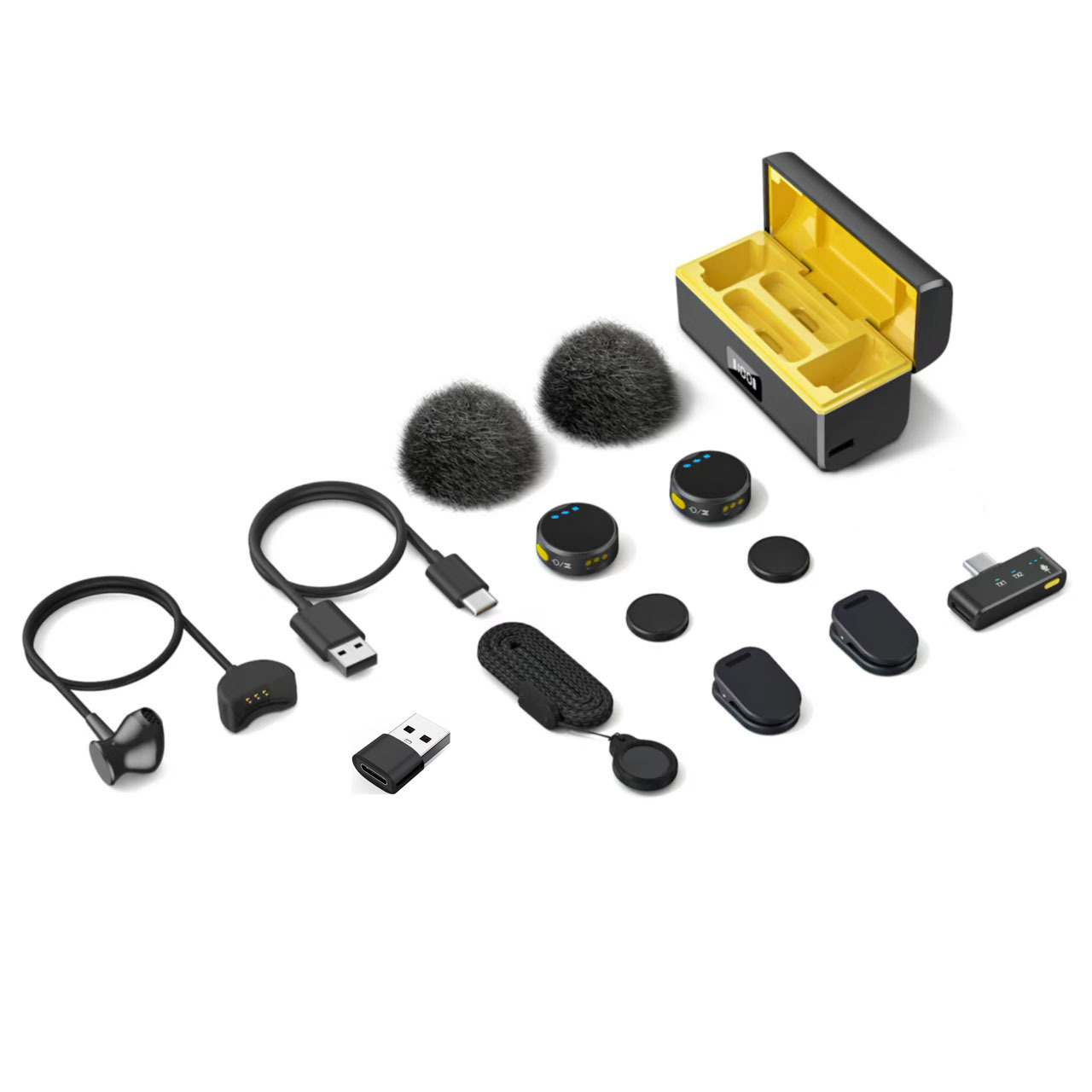 Black and yellow Type-C one to two standard + family bucket