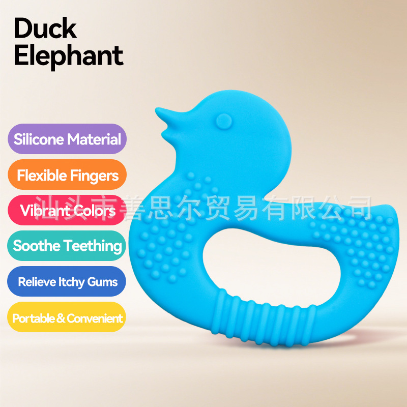 Control remoto transfronterizo de simulación de bebés de silicona de grado alimenticio para bebés resistentes a la comida mano palillos de dientes para calmar juguetes pegamento de mordida