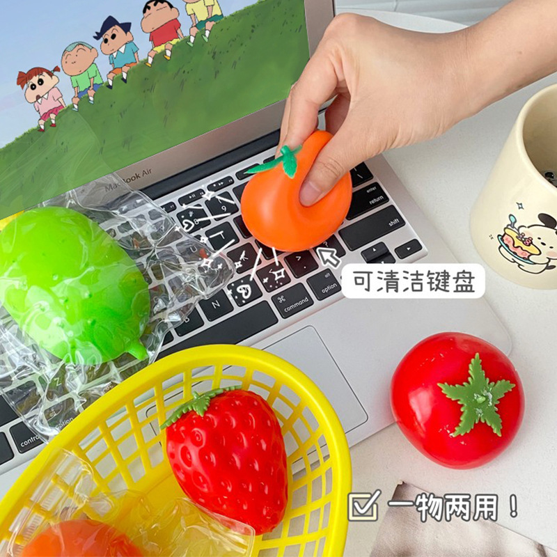 Tomates fluidos, pellizcos, juguetes de descompresión para niños y estudiantes, bola de ventilación, artefacto de descompresión, tomate fresa al por mayor
