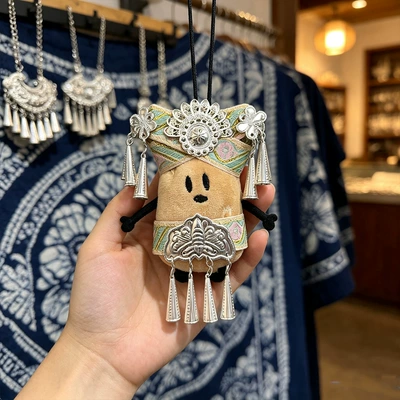 Guizhou small potato doll handmade | Pluş açarlıqlar - miaojiang-small-potato-pendant-19