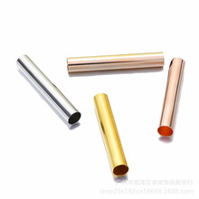 铜镀6色2mm粗直铜圆管10-30mm长光面直管diy饰品手链项链材料