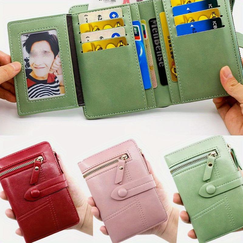 2025 New Cross-Border Dropshipping Multi-Card Slot Compact Women's Wallet Photo Slot