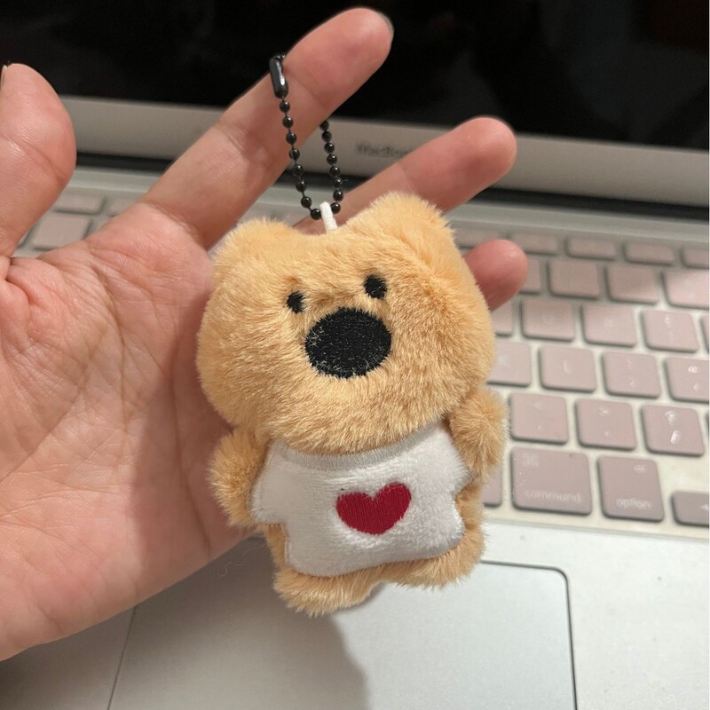 漫画ぬいぐるみクマ私たち三人ウエストハイランドシリーズキーホルダーカップル人形バッグペンダント DIY アクセサリー|undefined