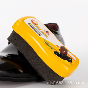 Supply leather shoes sponge shoe wax wholesale portable I-shaped shoe polish single-sided wavy leather care shoe polish