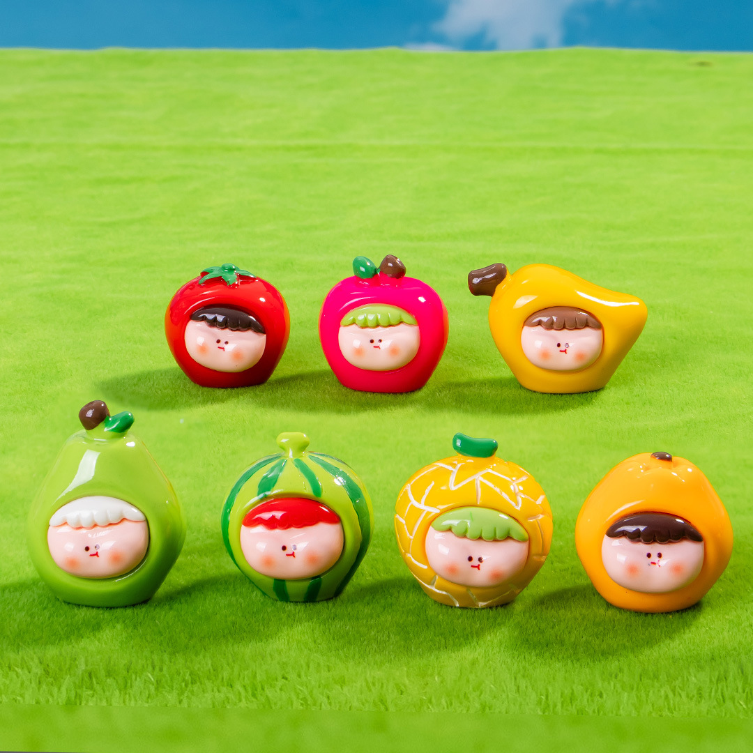 단색 과일 새끼