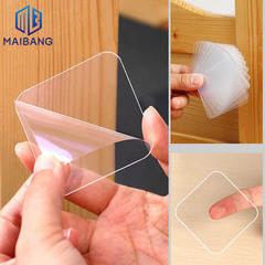 Square acrylic nano double-sided adhesive sticker, transparent, traceless, waterproof, removable glue, strong universal magic easy-tear sticker
