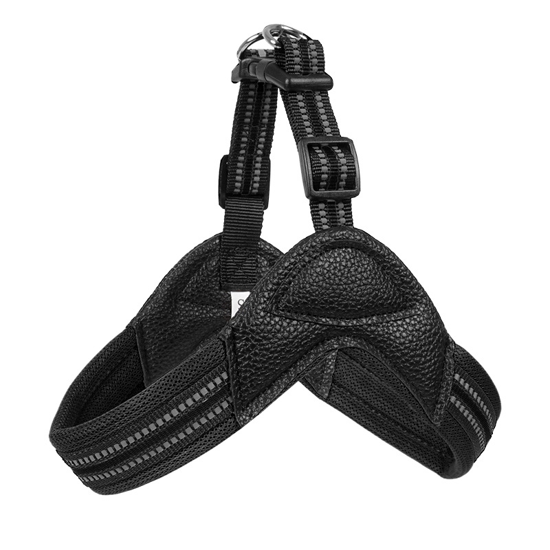 Nueva correa para el pecho para perros transfronteriza, seda reflectante simple, correa para perros domésticos medianos y grandes, al por mayor