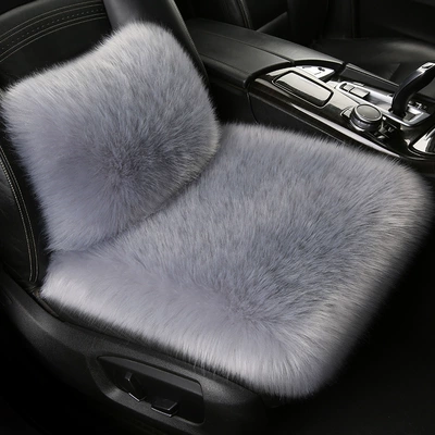 Wool pad, Three-Piece Set - light-gray-single-seat-lumbar-support